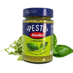 Barilla Pesto Bazylia i Rukola 190g - aromatyczny sos z pecorino i orzechami nerkowca